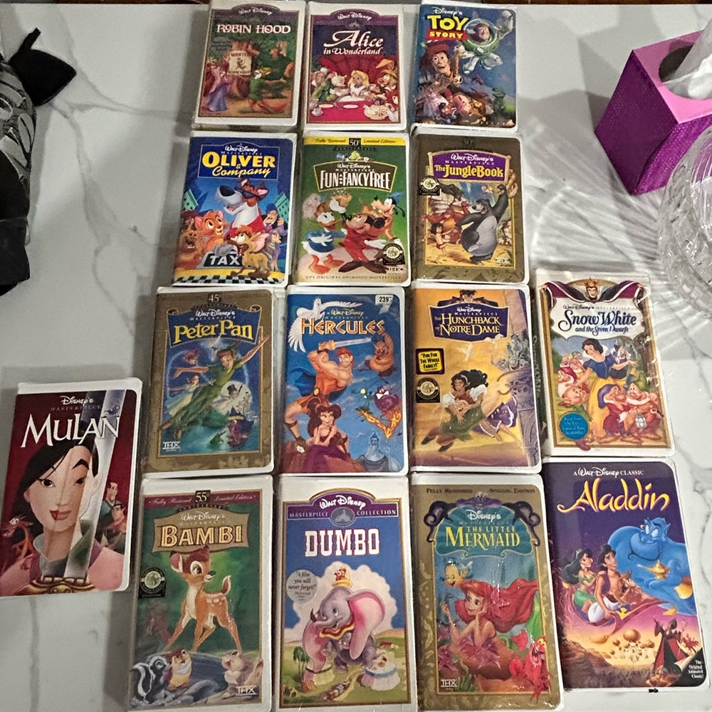 Brand new sealed Walt Disney VHS tapes